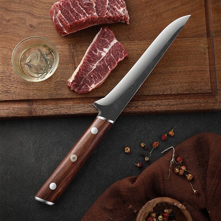 DS-2633 Stainless Steel Boning Knife Wood Handle Butcher Knife (3)