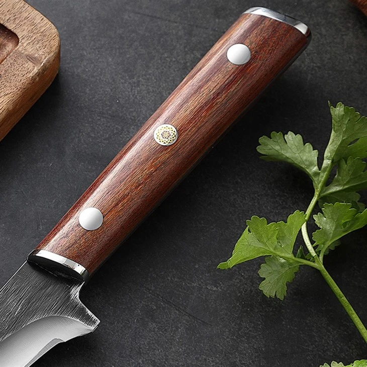 DS-2633 Stainless Steel Boning Knife Wood Handle Butcher Knife (5)